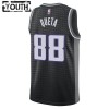 Maillot Enfant Sacramento Kings Neemias Queta 88 2022-23 Jordan Statement Edition Noir Swingman